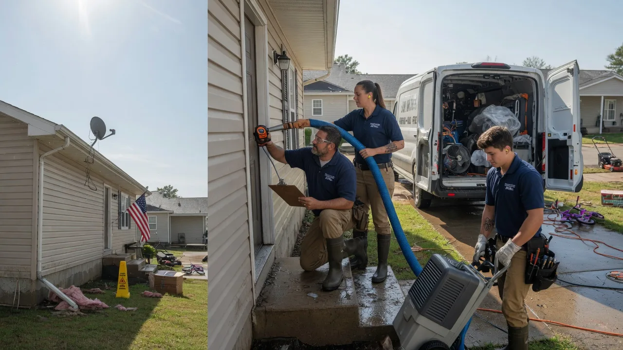 Ceiling Water Damage Restoration in Park City, KS near me